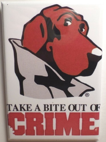Mcgruff magnet fridge - mcgruff, 2"x3"
